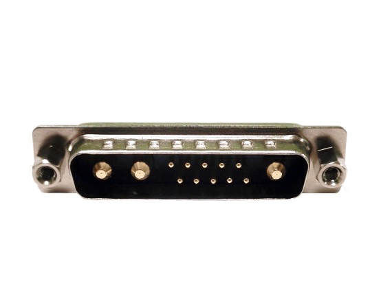 大電流 13W3 公頭 直插板 前鉚螺母 黑膠連接器 大電流 13W3 公頭 直插板 前鉚螺母 黑膠連接器