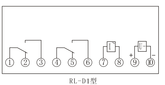 RL-1D內(nèi)部接線(xiàn)（正視圖）