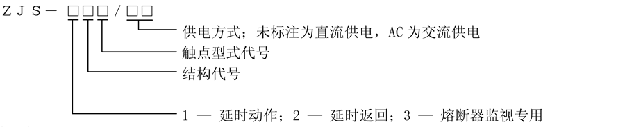 ZJS-221/AC型號(hào)說明