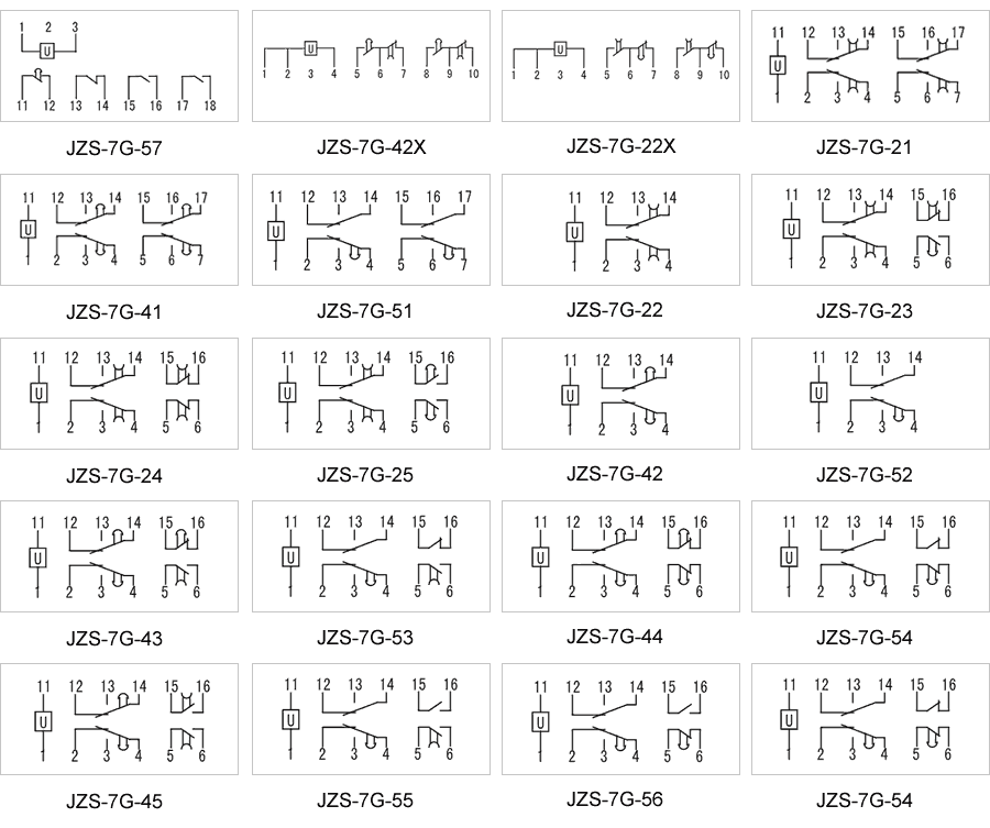 JZS-7G-42內(nèi)部接線(xiàn)圖